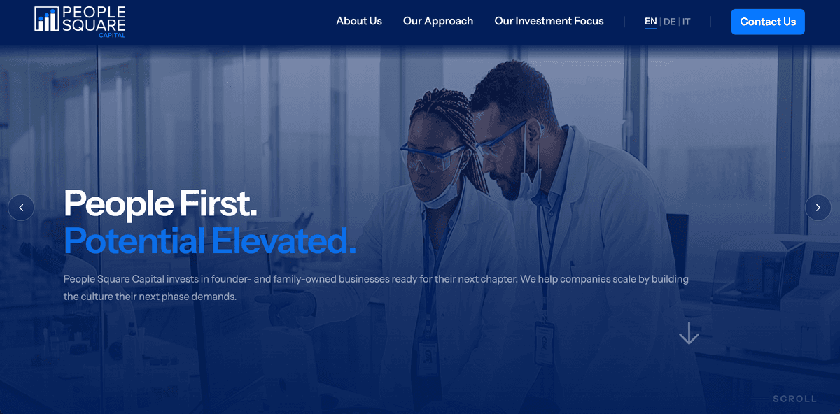 People Square Capital website screenshot